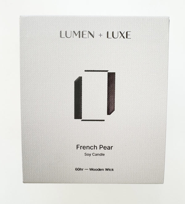 Lumen and Luxe Soy Candle - French Pear