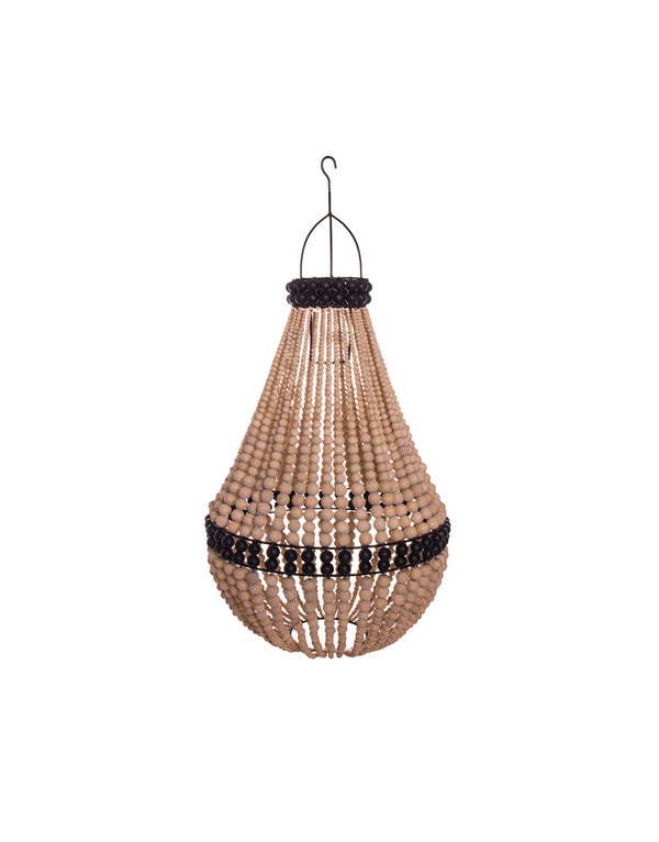 Empire Beaded Chandelier - Natural/Black - Drift Home and Living