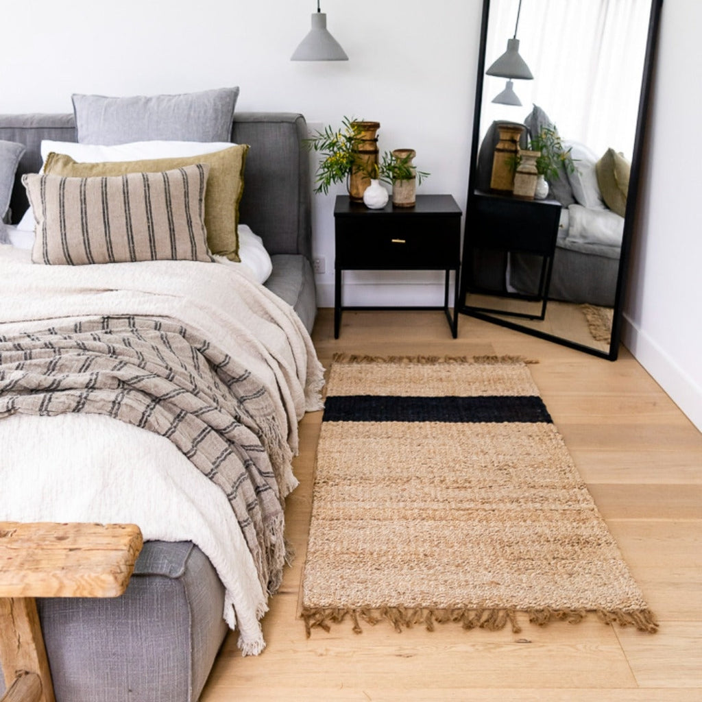 Graphite Jute Oversized Mat 70 x 140 main image 0