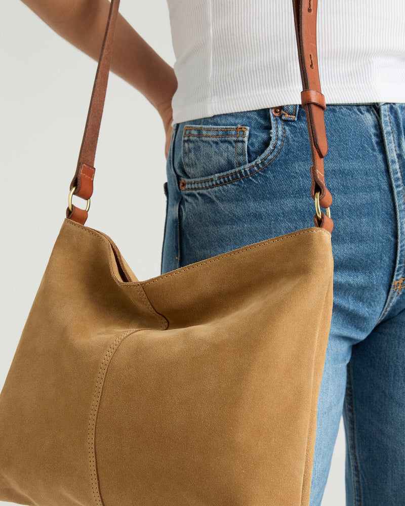 Scout Suede Bag - Camel