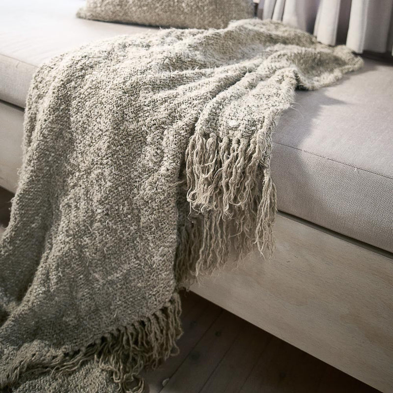 Wabi Recycled Linen Throw