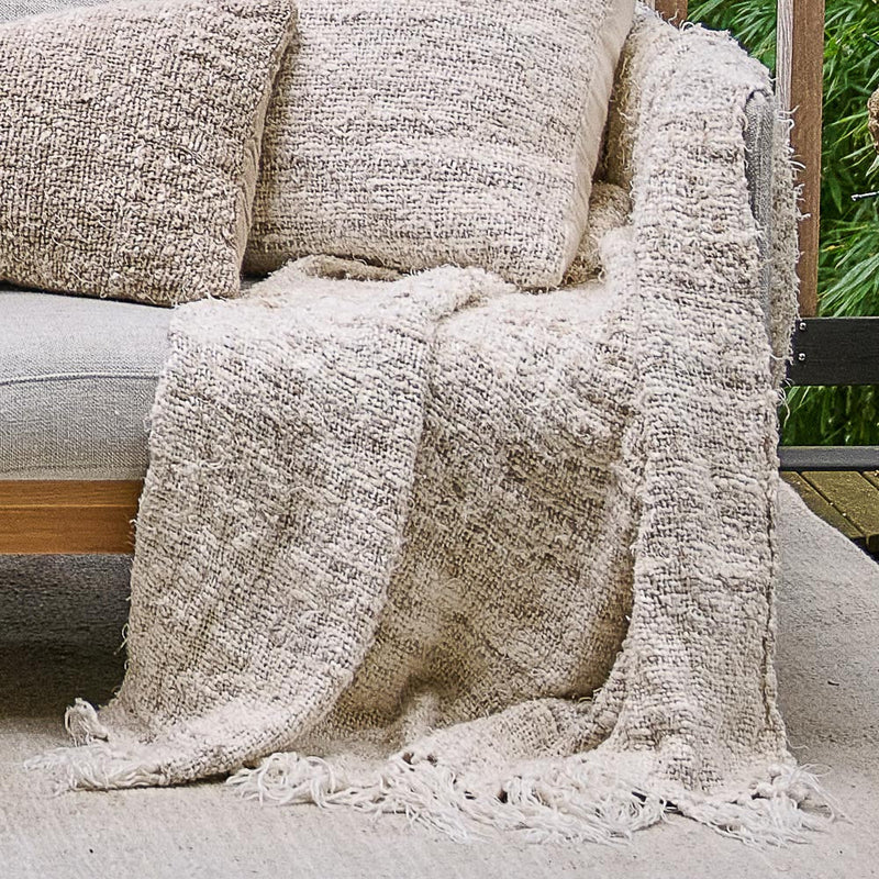 Wabi Recycled Linen Throw