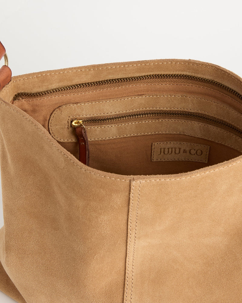 Scout Suede Bag - Camel