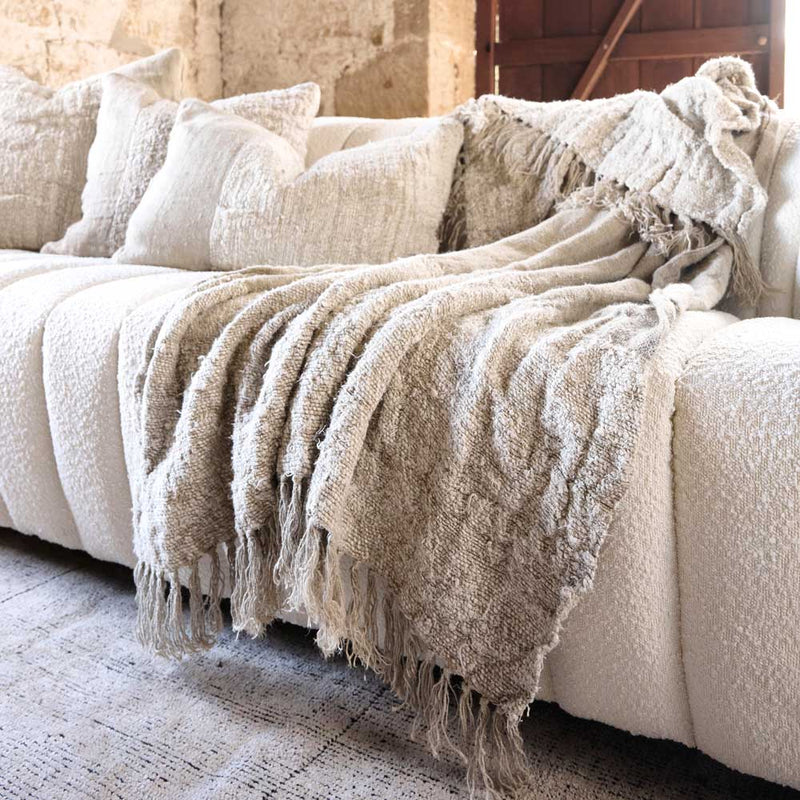 Wabi Recycled Linen Throw