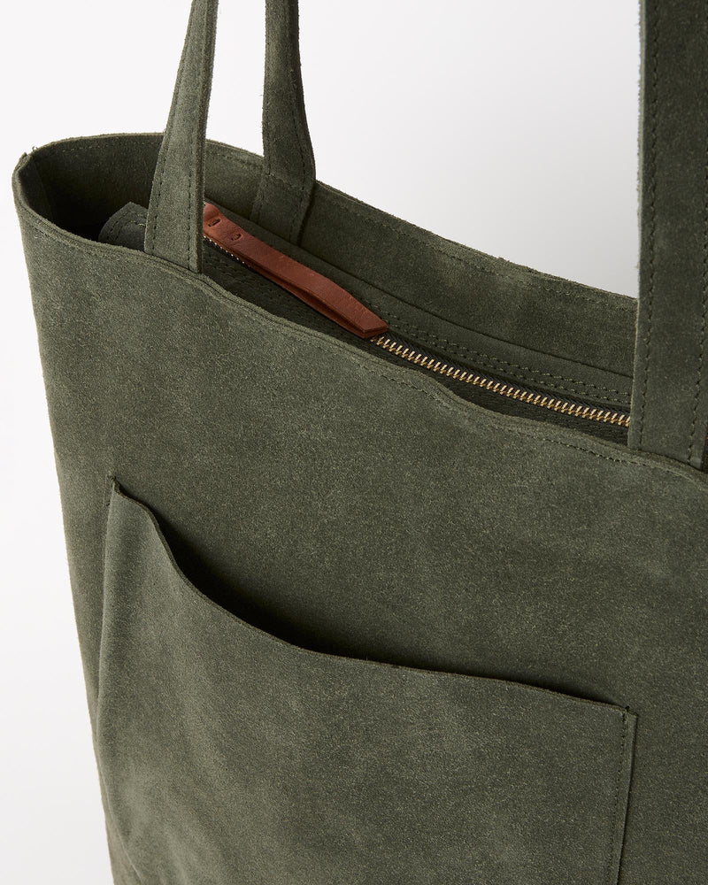 Suede Everyday Tot- Olive