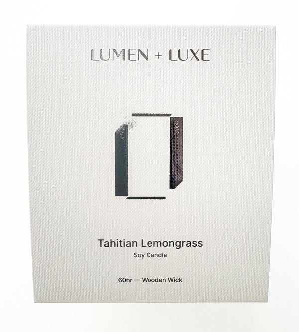 Lumen and Luxe Soy Candle - Tahitian Lemongrass