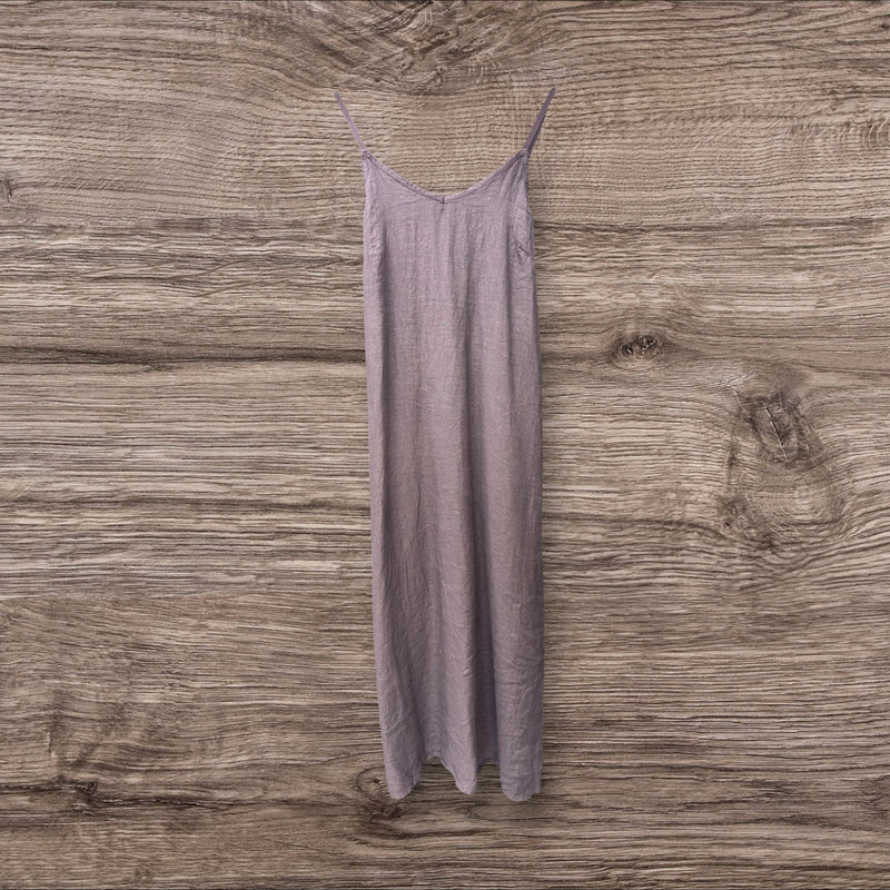 Linen Shoestring Dress