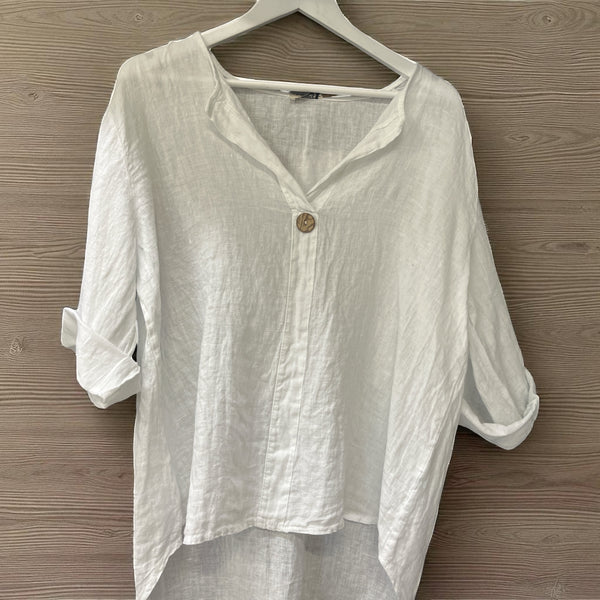 Linen Shirt with Button