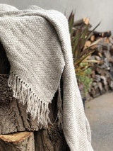Rustic Linen Throw - Bryn - Drift Home and Living