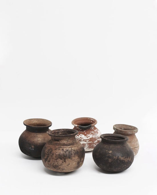 Kabir Vintage Clay Pot - Drift Home and Living