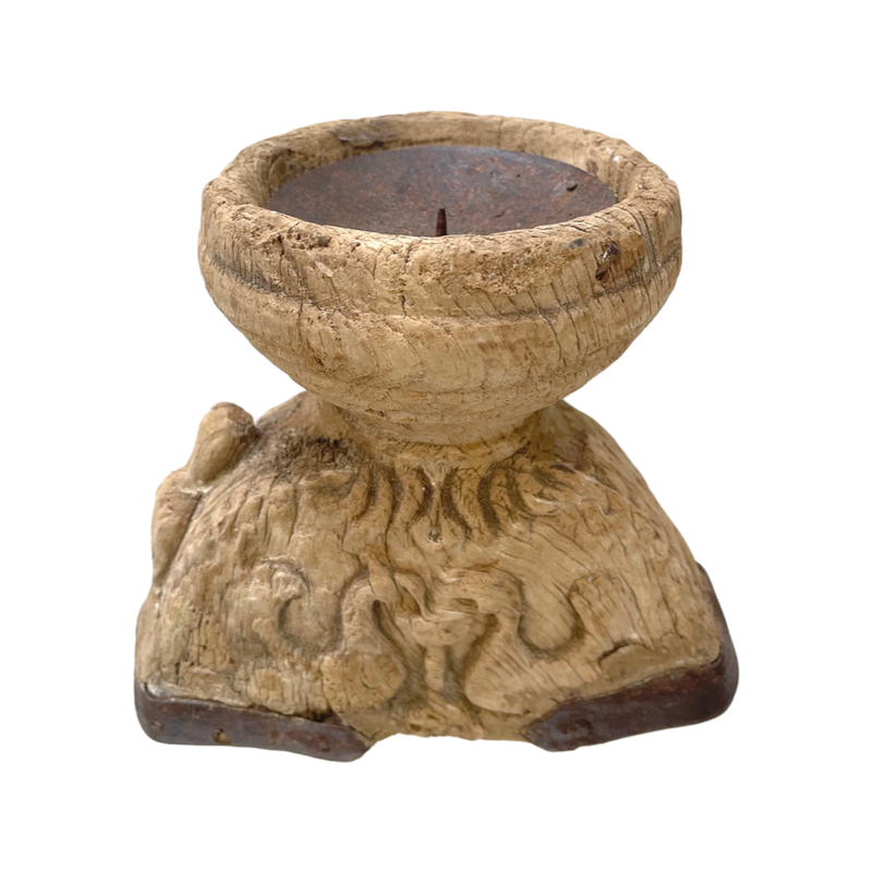 Candle Stand - Antique Indian Seeder - Drift Home and Living