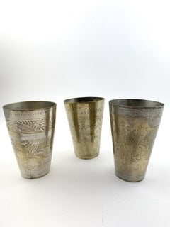 Vintage Brass Lassi Cups - Small - Drift Home and Living