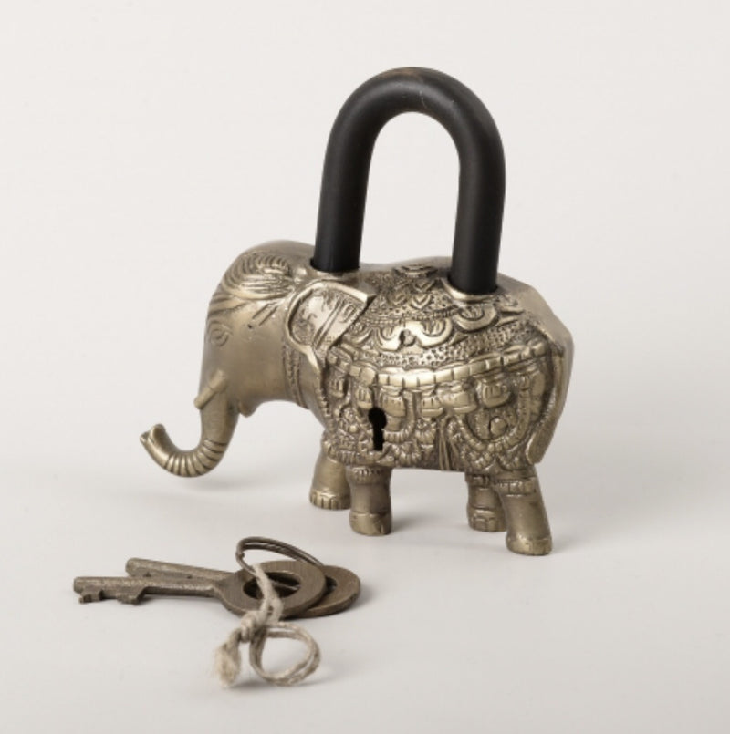 Elephant Lock - Antique Brass - Drift Home and Living