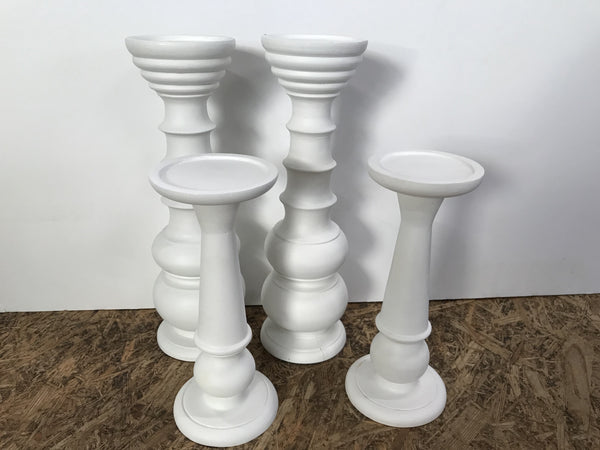 Kim soo mahogony Candlestick - Drift Home and Living