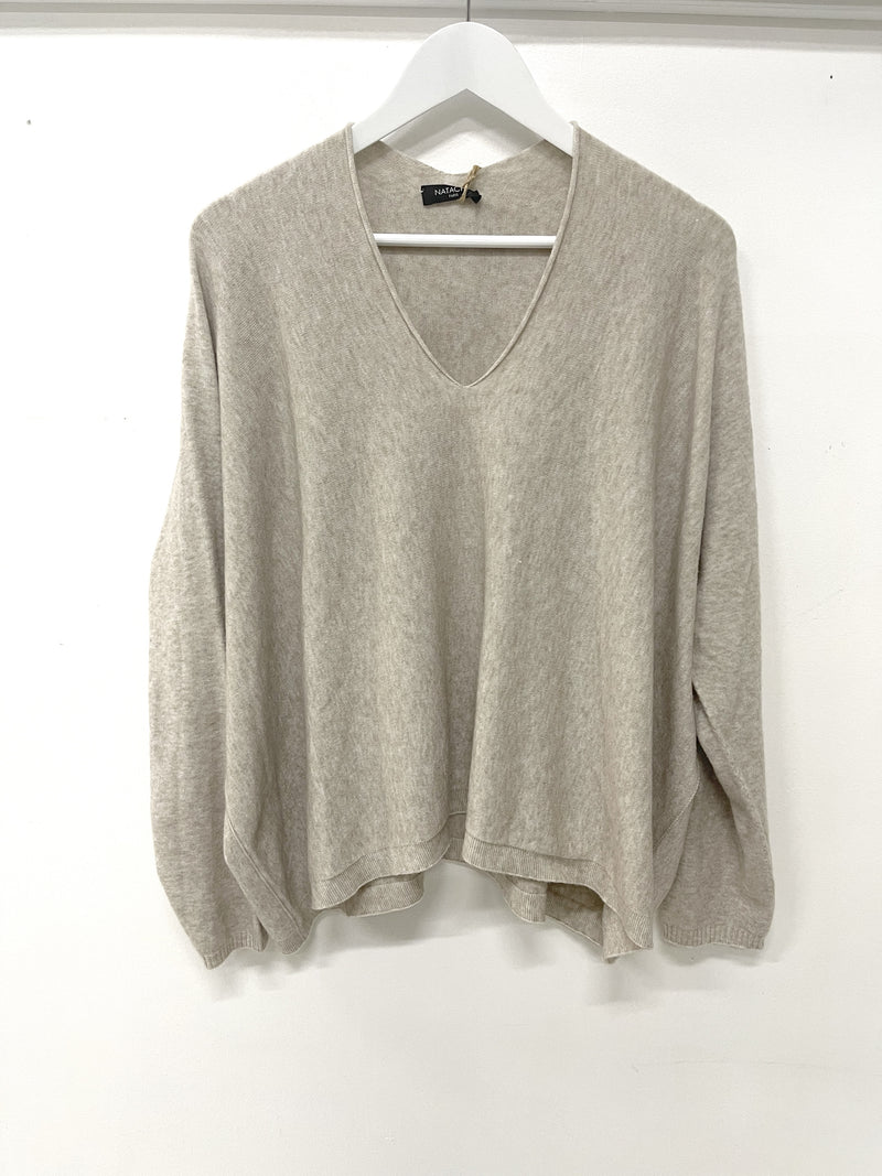 Soft Viscose Knit  with v Neck - Drift Home and Living