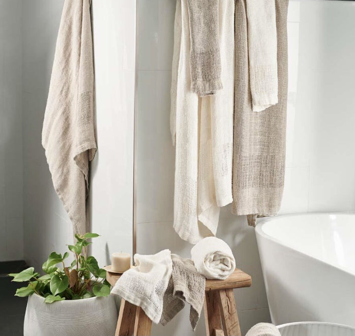 Eadie Bath Towel - Hand Loom Woven - Drift Home and Living