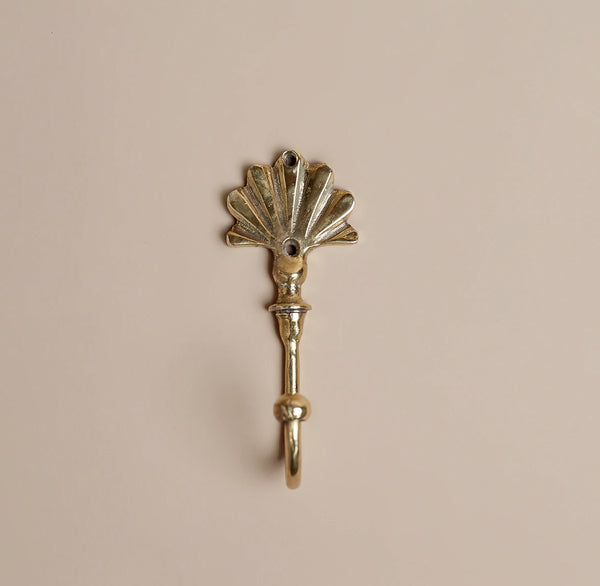 Brass Fan Hook - Drift Home and Living