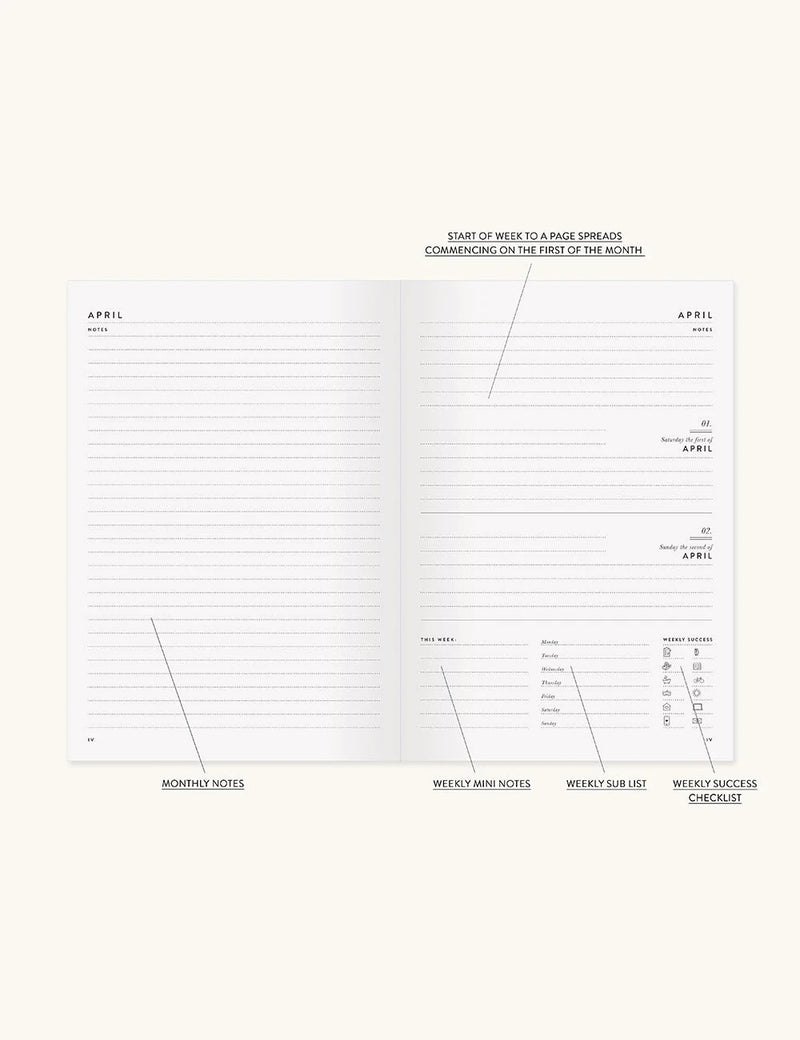 Letterpress Desktop Planner - Drift Home and Living