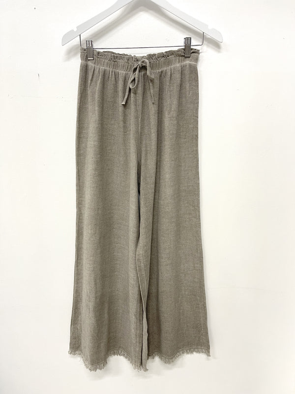 Woven Wide Leg Pants - Drift Home and Living