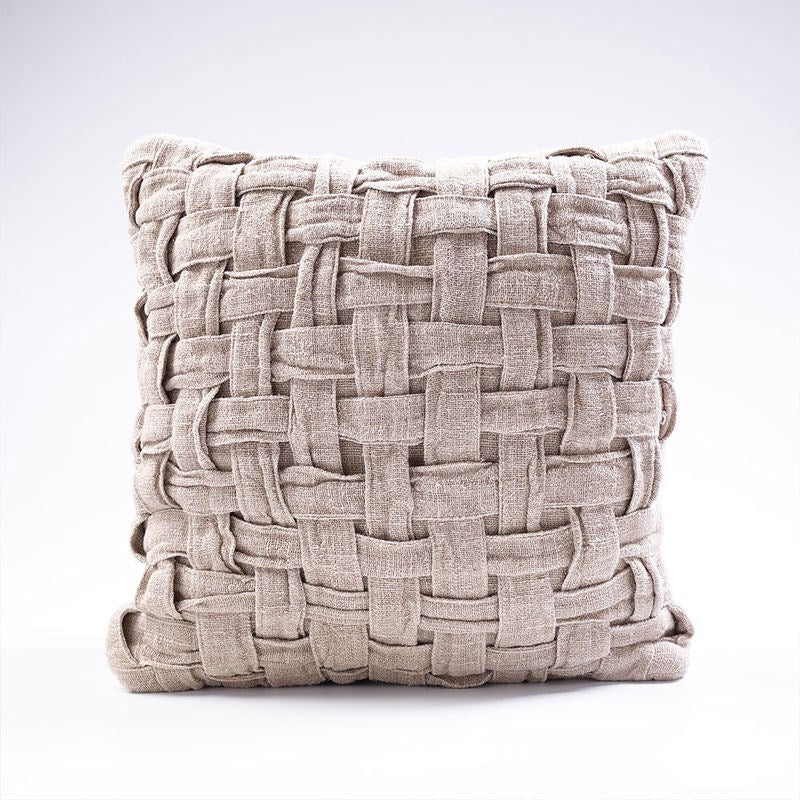 Crosier Linen Cushion - Handwoven Natural - Drift Home and Living