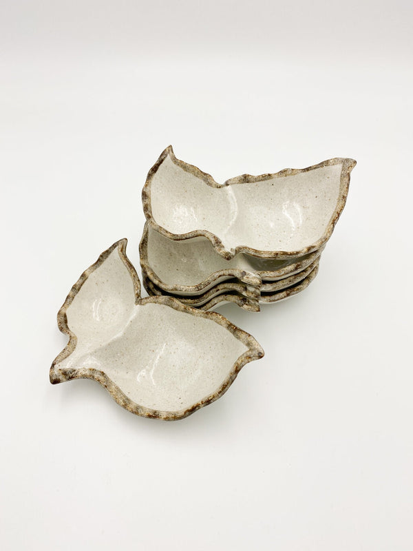 Shirokartsu Double Leaf Dish - Drift Home and Living