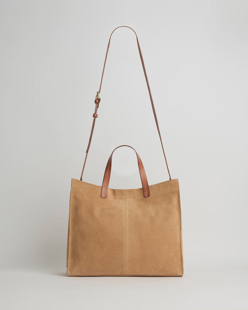 Avery Suede Bag - Camel