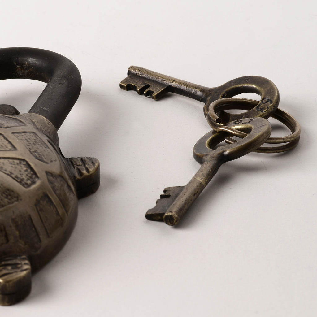 Turtle Lock - Antique Brass | Drift Home and Living