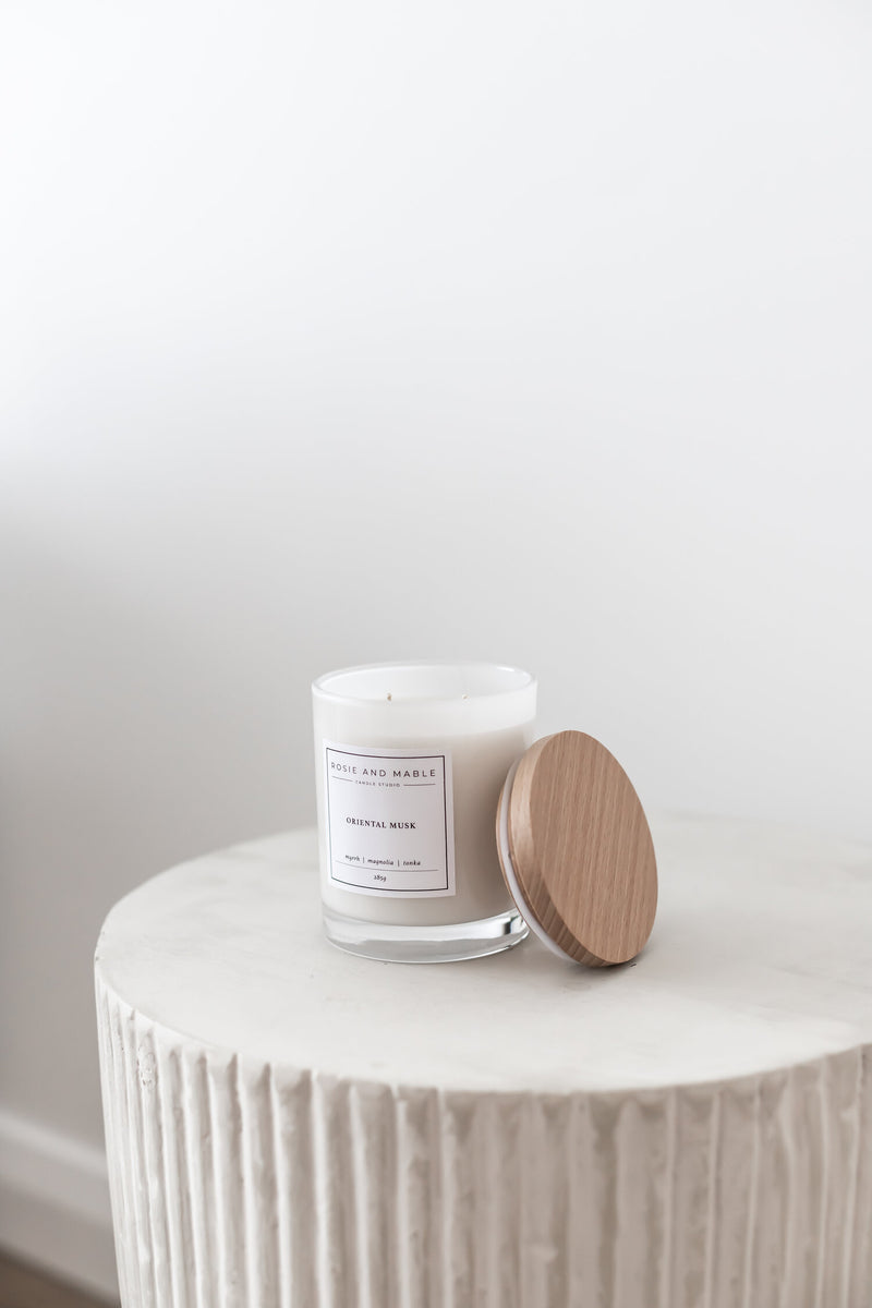 Rosie & Mable Candle - Oriental Musk - Drift Home and Living
