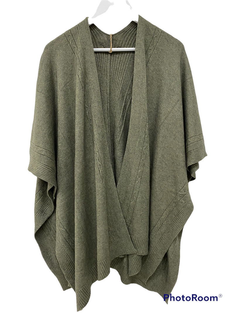 Cable Poncho/Jacket - Drift Home and Living