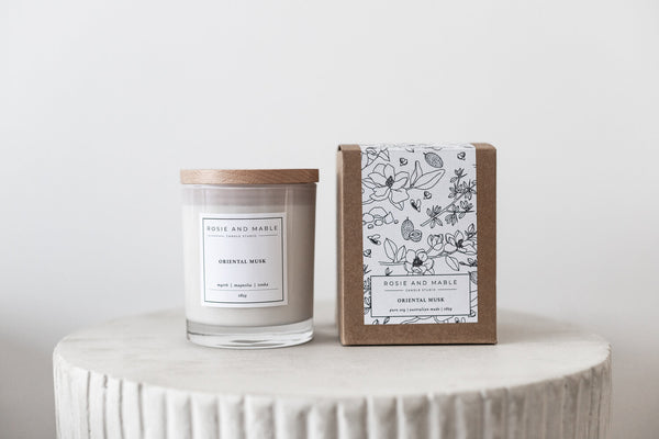 Rosie & Mable Candle - Oriental Musk - Drift Home and Living