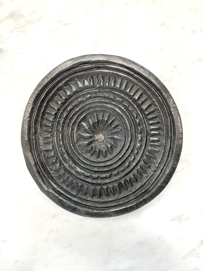 Round Stone Carved Trivet - Drift Home and Living
