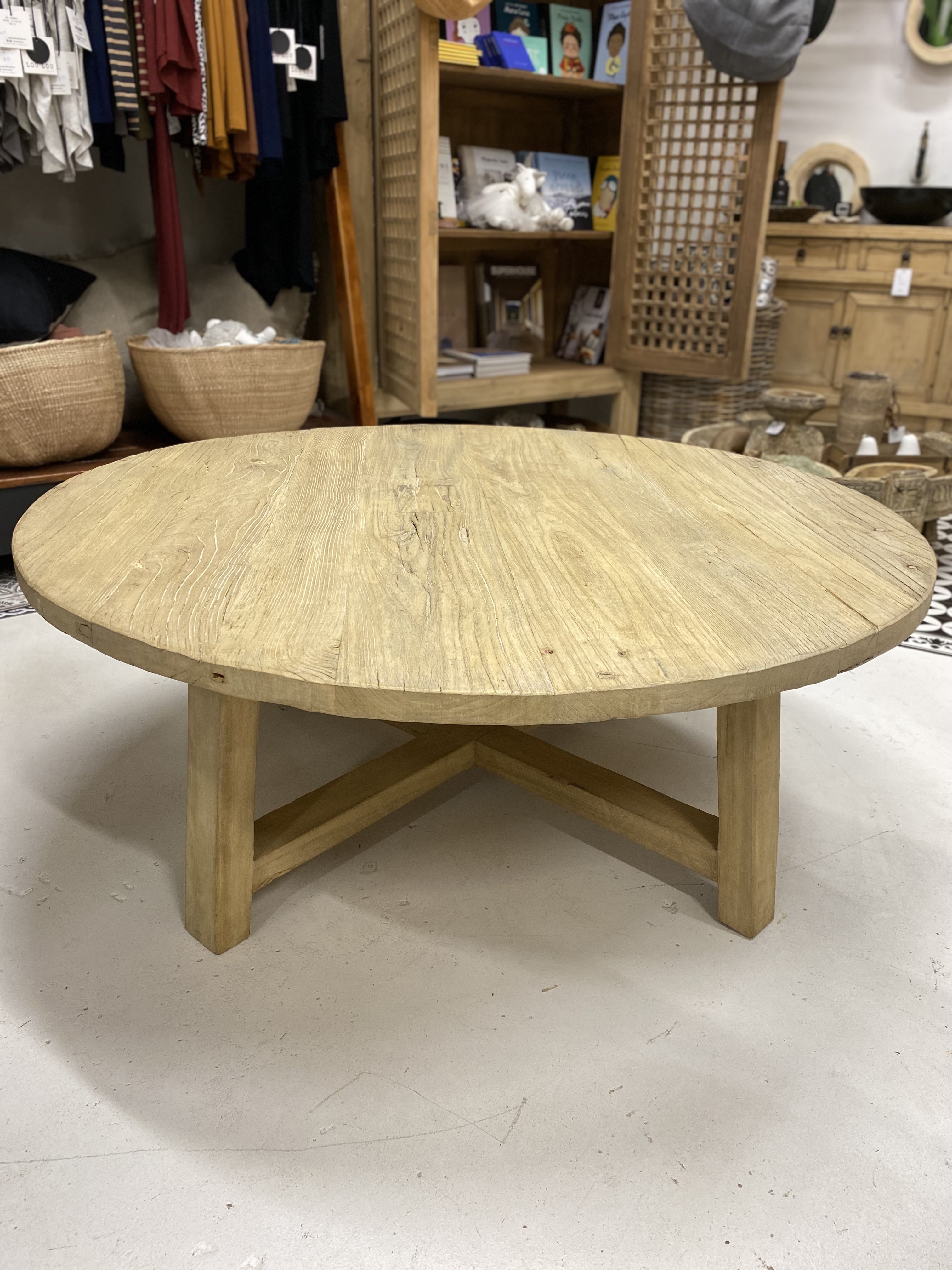 Elm round deals coffee table