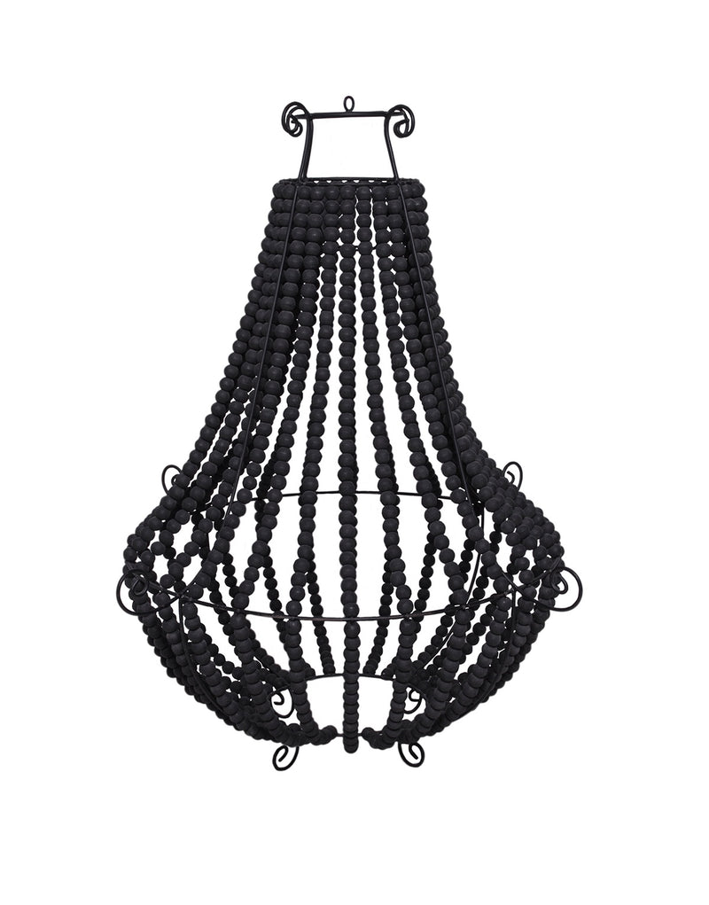 Audrey Beaded Chandelier - Black - Drift Home and Living