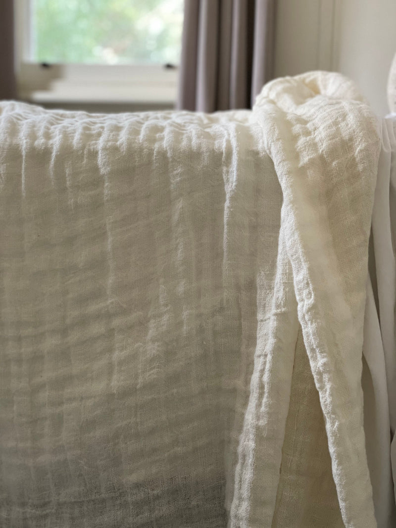 Rustic Linen Bedcover - Drift Home and Living
