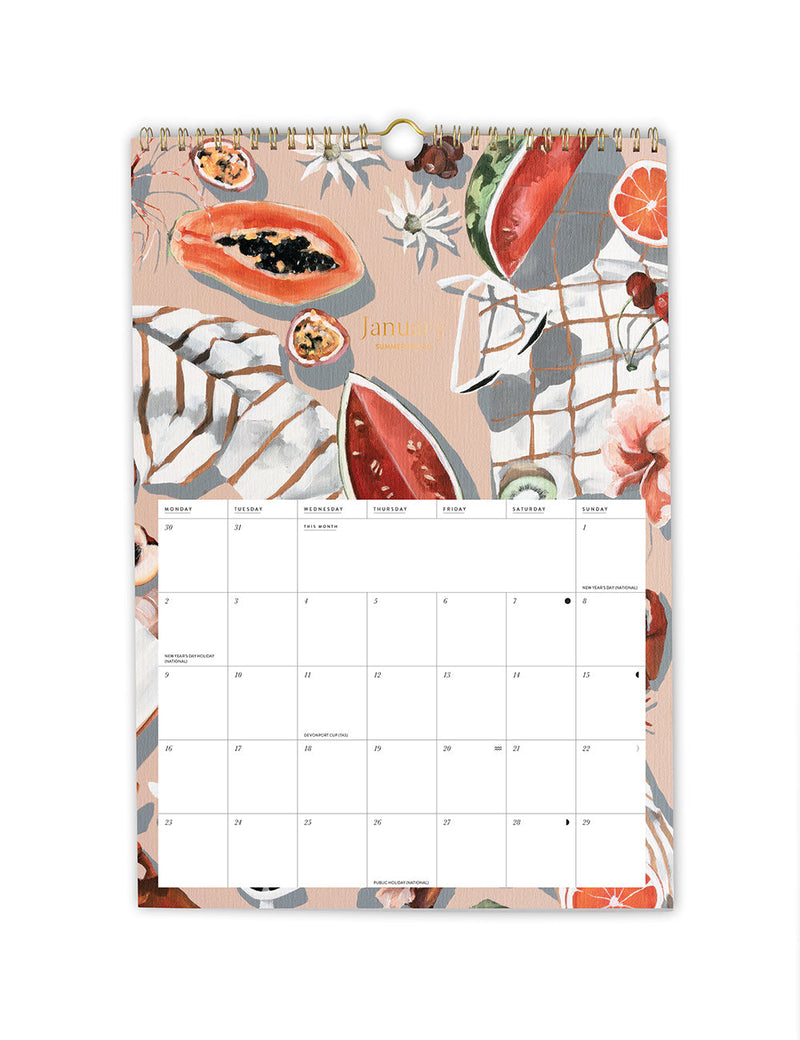 2023 Letterpress Calendar - Drift Home and Living