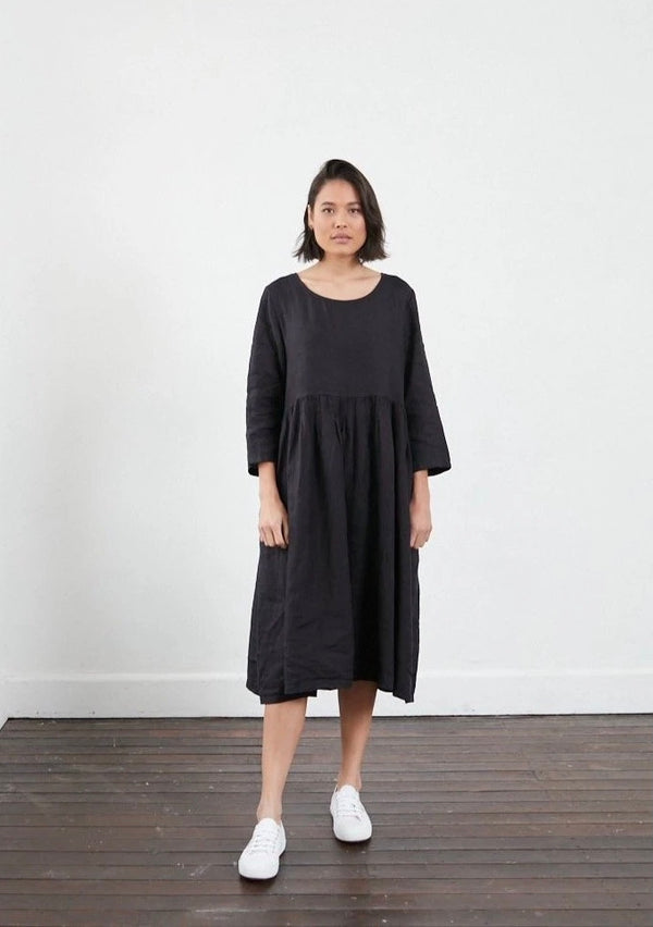 Montaigne Baggy Italian Linen Dress - Drift Home and Living